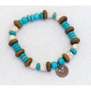 7 inch, Vintage Bohemian Style Multicolor Beads Elegant Beaded Bracelet - A24